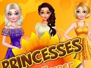 Princesses Sunflower Delight Dress Up Game