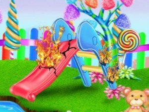 Candy Garden Cleaning Online Game