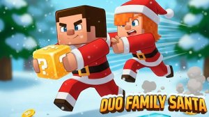 Duo Family Santa: Lucky Block Race Game